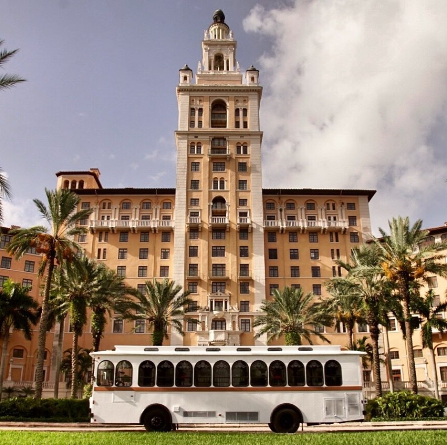 Miami White Trolley