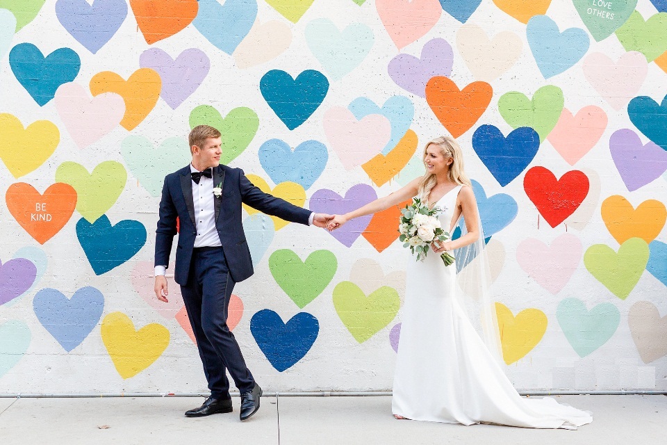 The Confetti Hearts Wall